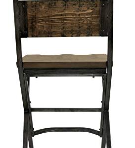 Signature Design by Ashley Kavara 24" Rustic Counter Height Barstool, 2 Count, Brown