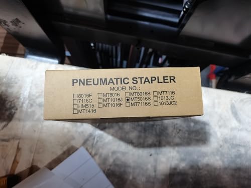 meite MT5016S Upholstery Stapler 20 Gauge 1/2-Inch Crown 1/4-Inch to 5/8-Inch Length Pneumatic Fine Wire Stapler with Safety