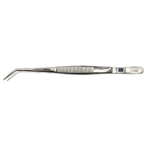 HTS 171C6 6.25" Curved Stainless Steel College Tweezers