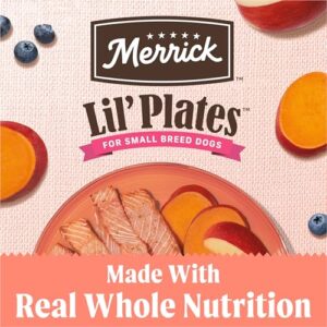 Merrick Lil’ Plates Premium Grain Free Dry Dog Food for Small Dogs, Real Salmon and Sweet Potato Kibble - 12.0 lb. Bag