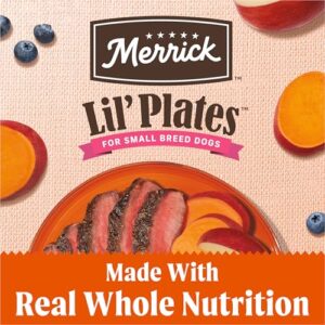 Merrick Lil’ Plates Premium Grain Free Dry Dog Food For Small Dogs, Real Texas Beef And Sweet Potato Kibble - 12.0 lb. Bag