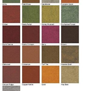 21 Felt Sheets Mix Color Fall Colors Collection Merino Wool Blend Felt Sheets Crafting, Sewing, General 6"X6" Squares