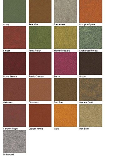 21 Felt Sheets Mix Color Fall Colors Collection Merino Wool Blend Felt Sheets Crafting, Sewing, General 6"X6" Squares