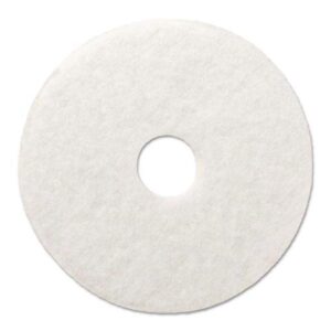 Boardwalk BWK4015WHI 15 in. Polishing Floor Pads - White (5/Carton)