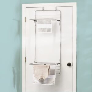 Sunbeam Steel Over the Door Towel Dryer Rack, Grey