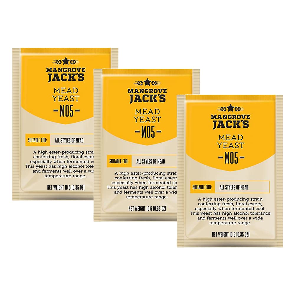 3X Mangrove Jack’s Craft Series Mead Yeast M05 (10g)