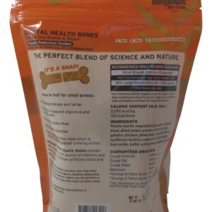 Indigenous Grain Free Dental Health Bones 2 Flavor Variety Bundle: (1) Smoked Bacon Flavor, and (1) Carrot & Pumpkin Flavor, 17 Oz. Ea.