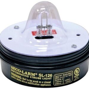 Seco-Larm SL-126Q/R Red Strobe Light (Set of 2); For 6- to 12-Volt use; For Iinformative" General Signaling Requirements; Incorrect Polarity Cannot Damage Circuit or Draw Current