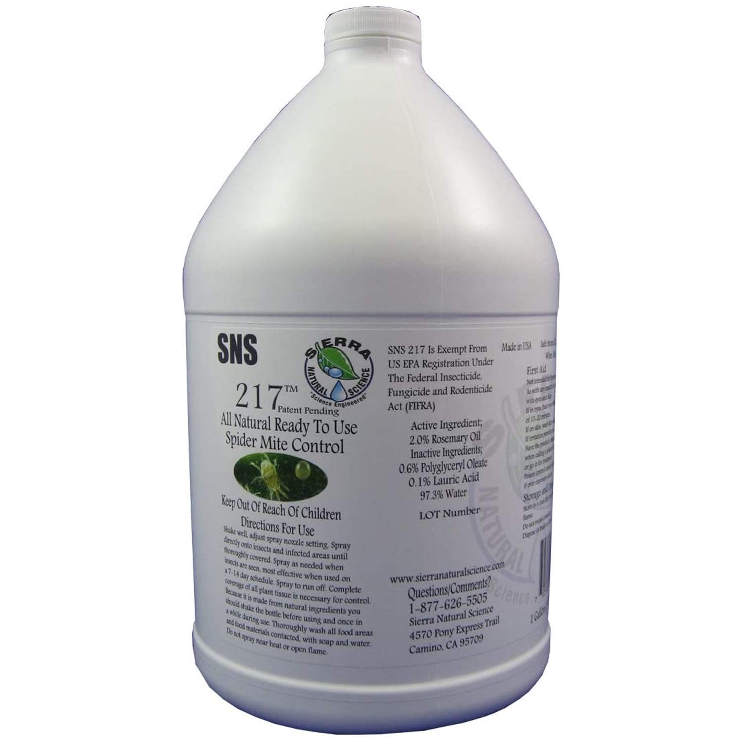 SNS 217 Mite Control RTU Gallon