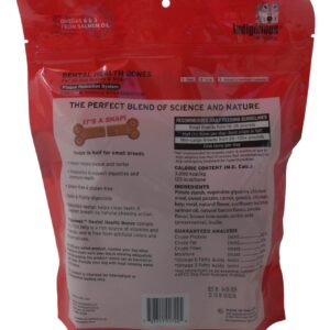 Indigenous Grain Free Dental Health Bones 2 Flavor Variety Bundle: (1) Smoked Bacon Flavor, and (1) Carrot & Pumpkin Flavor, 17 Oz. Ea.