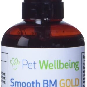 Pet Wellbeing Smooth BM Gold for Dogs - Vet-Formulated - Gentle Constipation Relief for Canines - Natural Herbal Supplement 2 oz (59 ml)