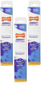 nylabone dental advanced oral care tartar control toothpaste (pack of 3)