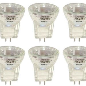 Anyray A2017Y (10-Pack) 35-Watts MR8 +C 12V 35W Halogen Light Bulb 12-Volts