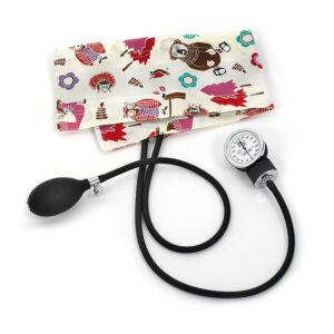 prestige medical - 82-wac premium adult aneroid sphygmomanometer, woodsy animals cream