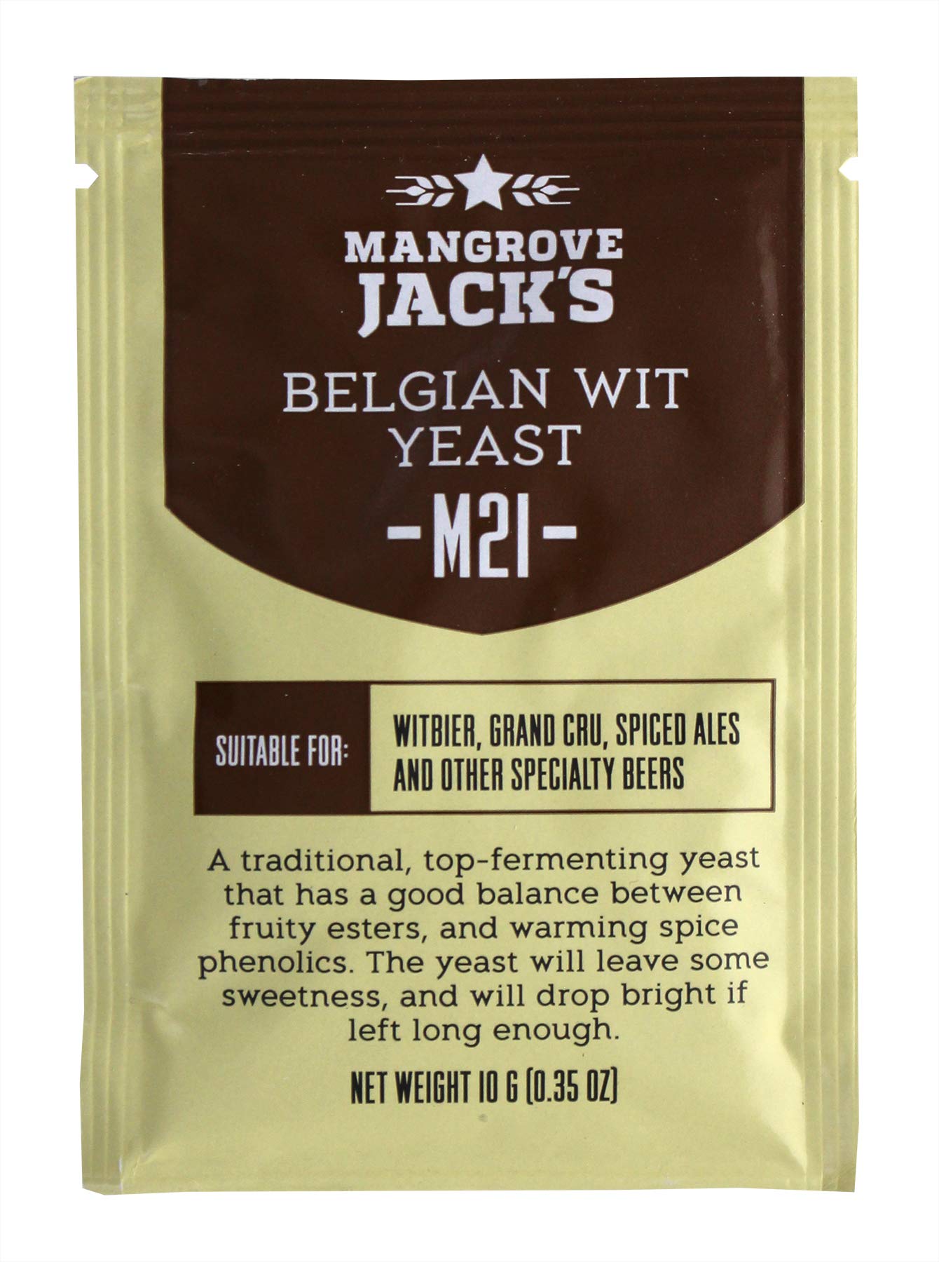 2X Mangrove Jack’s Craft Series Yeast M21 Belgian Wit (10g)