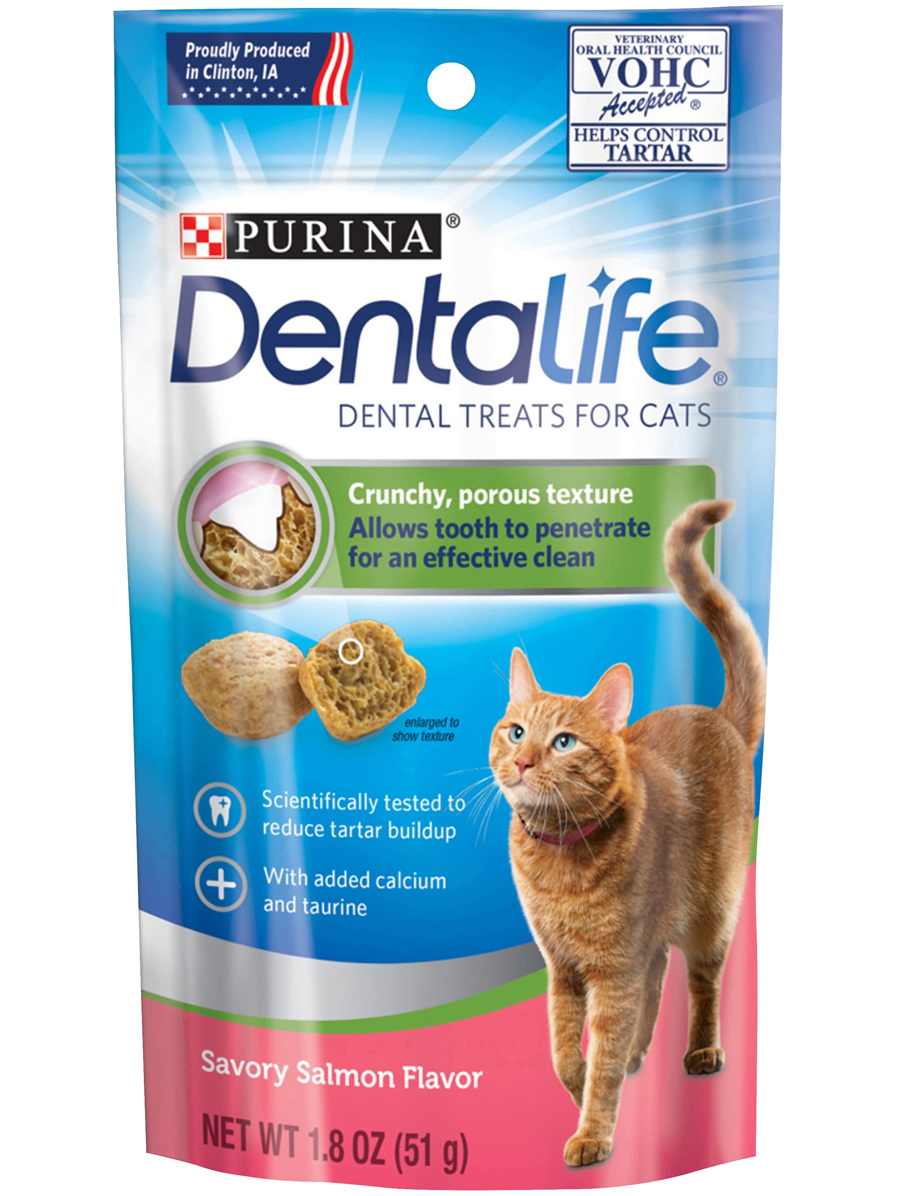 Purina Dentalife Dental Treats For Cats Savory Salmon