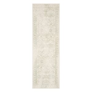 SAFAVIEH Adirondack Collection 6' Square Ivory / Sage ADR109V Oriental Distressed Non-Shedding Living Room Bedroom Dining Home Office Area Rug