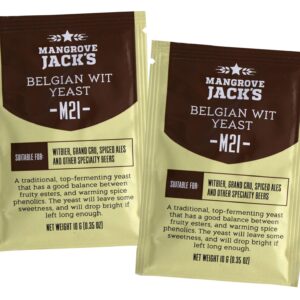 2X Mangrove Jack’s Craft Series Yeast M21 Belgian Wit (10g)