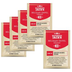 5x mangrove jack’s craft series yeast m31 belgian tripel (10g)