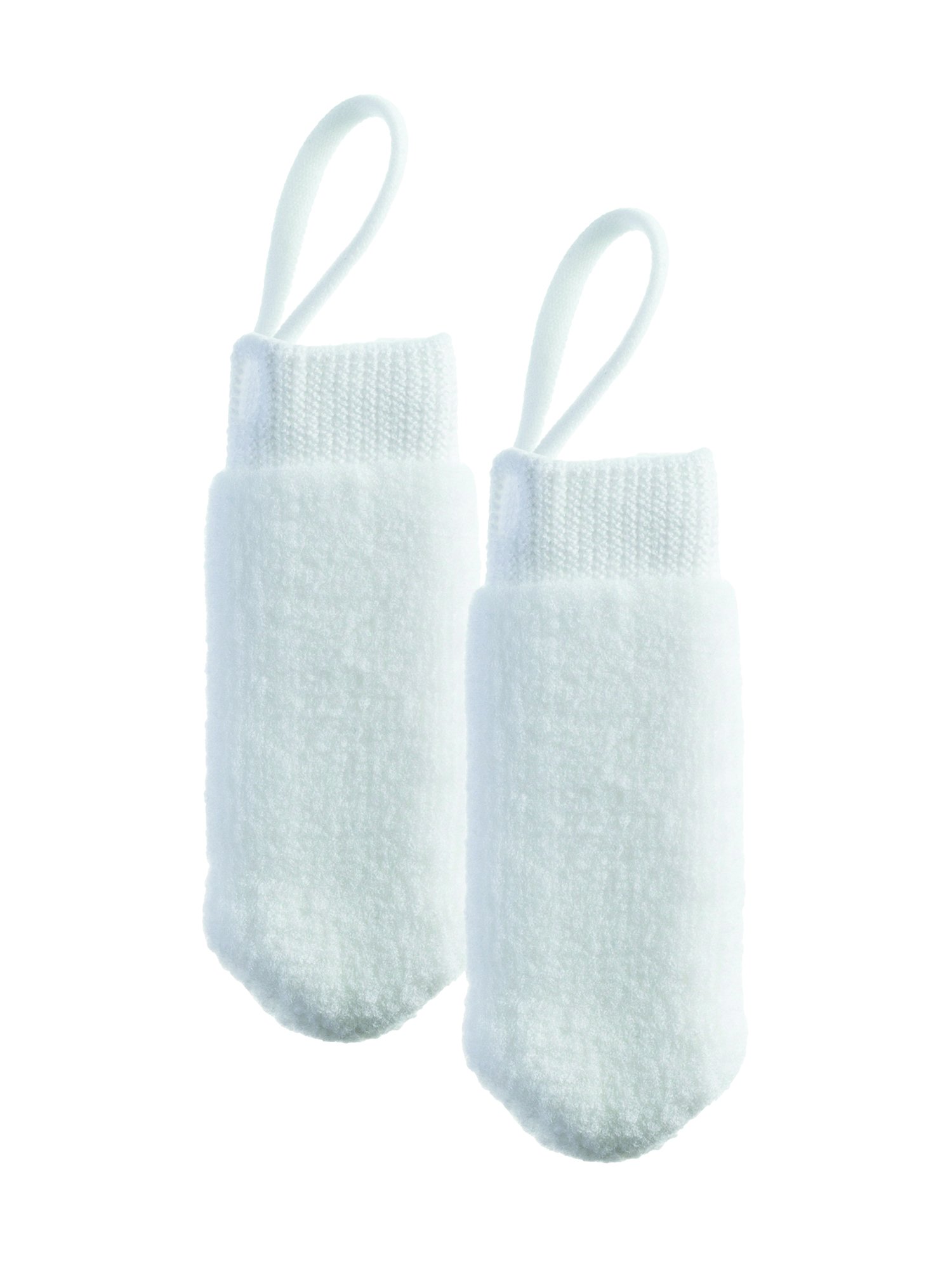 Petosan Microfiber Fingerbrush, 2 Pack, Battery Powered, White, for Dogs