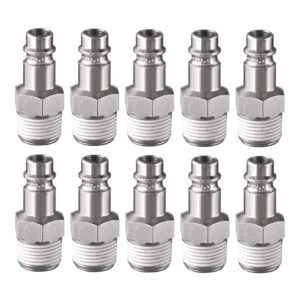 prevost erp 076251 (10 pack) 1/4” thread male npt 3/8” body size high flow safety air plug