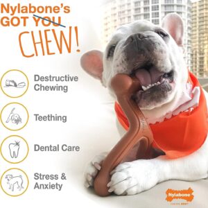 Nylabone Dura Chew Nylon Antler Dog Chew Toy, Large (4 Pack)