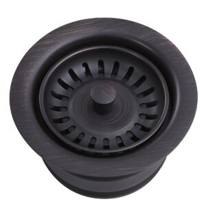 nantucket sinks 3.5edf-orb extended flange disposal kitchen drain, 3.5", brushed oil rubbed bronze