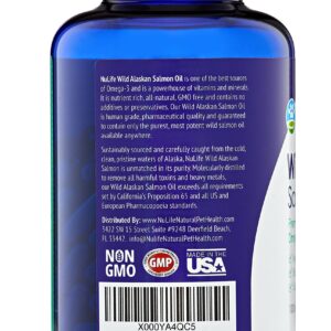 Pure Wild Alaskan Salmon Oil for Dogs, Omega 3 Fish Oil Supplement for Healthy Skin & Shiny Coat, Prevents Itchy Skin, Skin Allergies & Shedding, 120 Soft Capsules