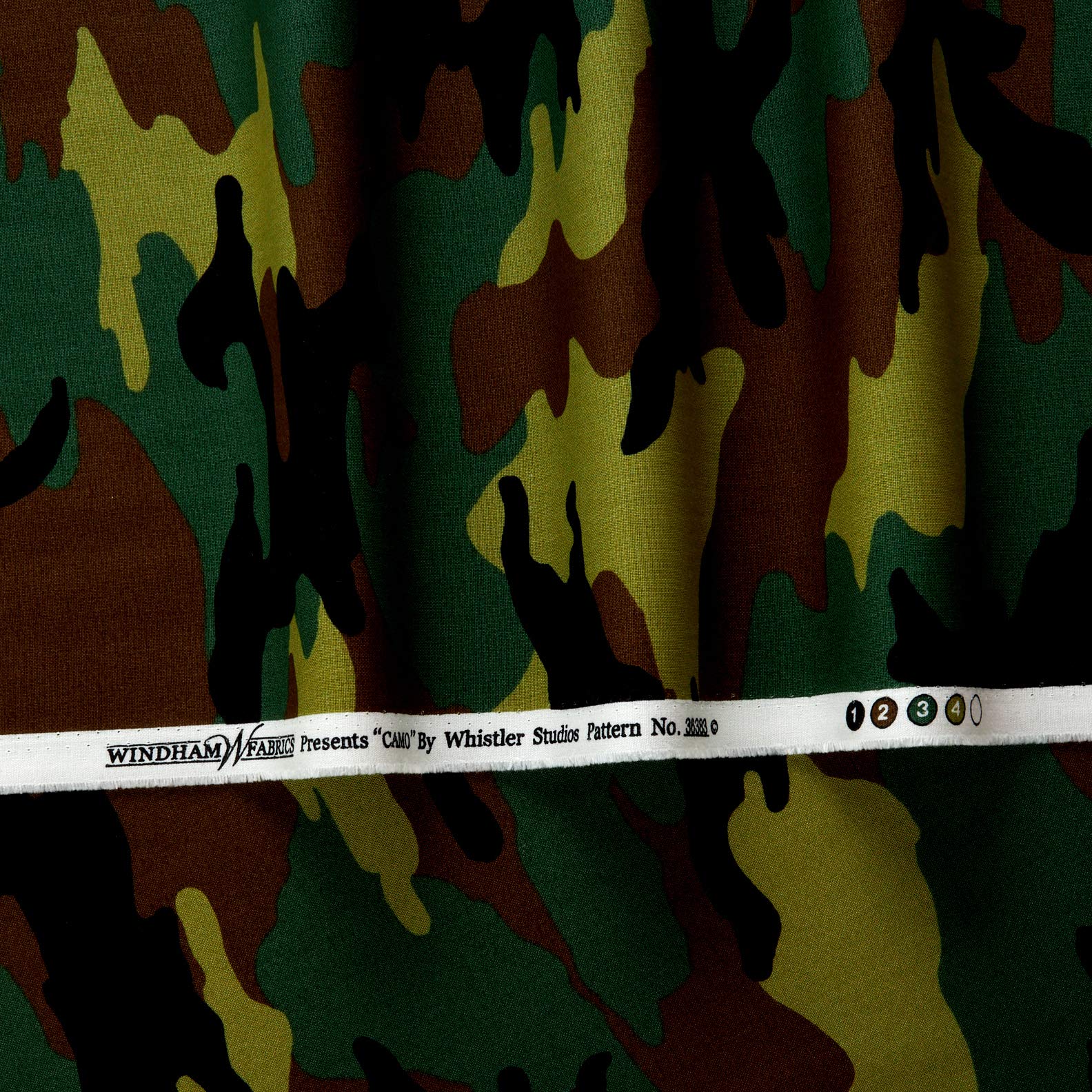 Camo Army Camo Green, Fabric by the Yard