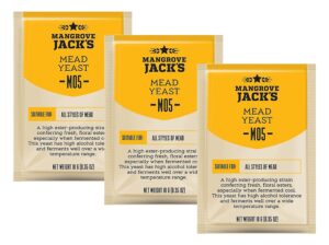 3x mangrove jack’s craft series mead yeast m05 (10g)