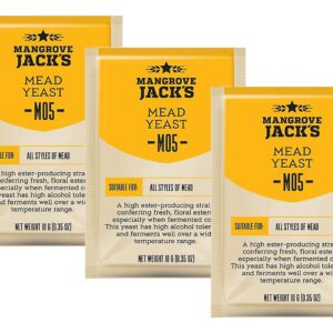 3X Mangrove Jack’s Craft Series Mead Yeast M05 (10g)