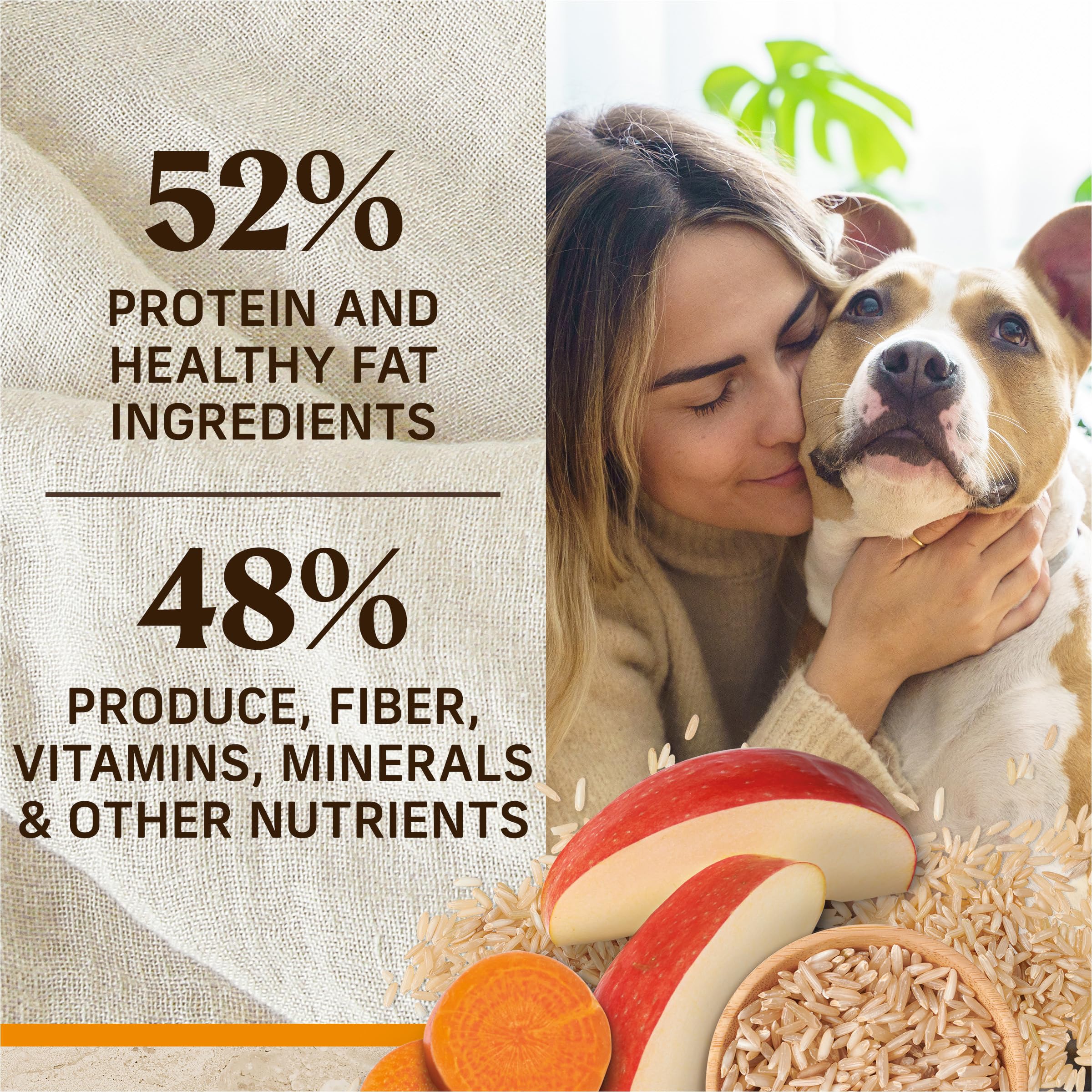 Merrick Healthy Grains Premium Adult Dry Dog Food, Wholesome And Natural Kibble With Chicken And Brown Rice - 4.0 lb. Bag