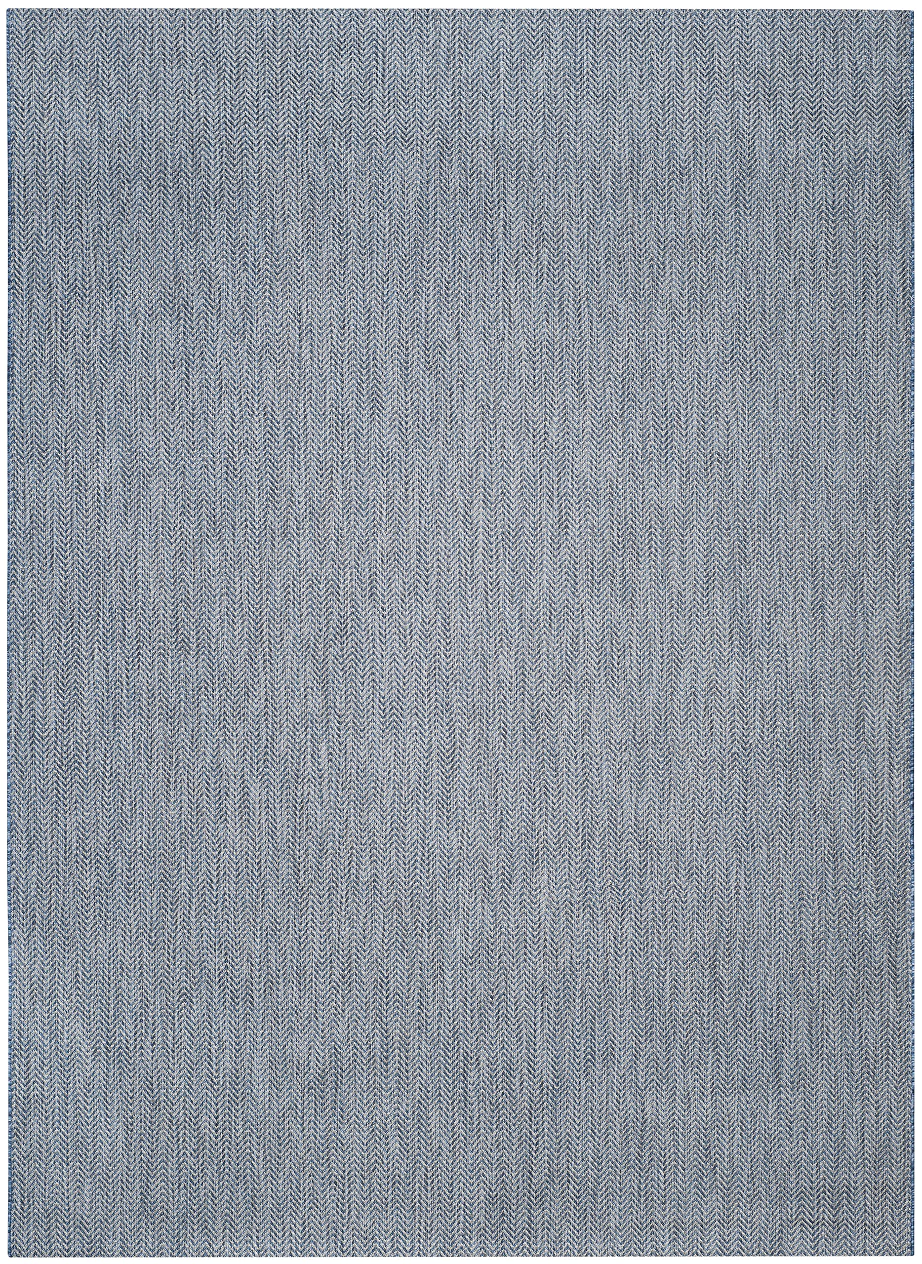 SAFAVIEH Courtyard Collection 8' x 11' Navy/Grey CY8022 Indoor/ Outdoor Waterproof Easy-Cleaning Patio Backyard Mudroom Area-Rug