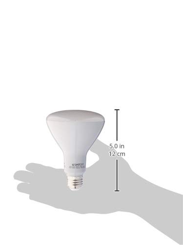 Satco S9621 Medium Bulb in Light Finish, 5.19 inches, Frosted White