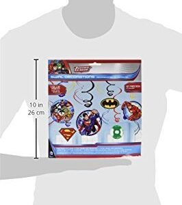 Justice League™ Foil Swirl Value Pack Decorations, Party Favor