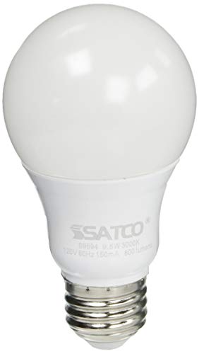 Satco S9594 9.5W A19 LED Light Bulb, 3000K, Frosted White