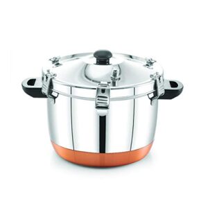 Expresso Stainless Steel Copper Bottom Rice Cooker Induction Friendly, 1L (Silver)