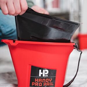 Handy Paint Pro Pail, Holds 1/2 Gallon of Paint or Stain, Accommodates up to a 6 1/2 inch Mini-Roller and 3 inch Brush