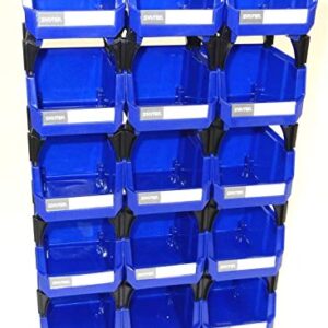 SHUTER HB-210 Ultra Stack and Hanging Storage Parts Bin 4" x 5.4" x 3" (105 x 137 x 76 mm) -15 pack (1010000)