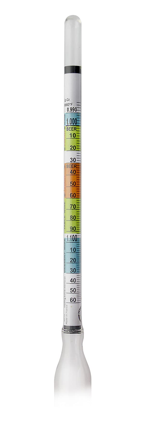 Home Brew Ohio Hydrometer, Triple Scale