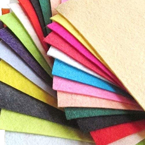 21 Sheets Summer Colors Collection Merino Wool Blend Felt Sheets Sewing DIY Craft 6X12 inch