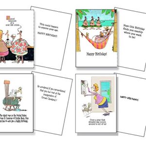 Stonehouse Collection 48 Different Funny Birthday Cards - Assorted Birthday Card Box Set of 48 Card & Envelopes