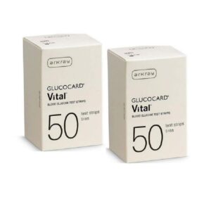 Arkray Glucocard Vital Blood Glucose Test Strips 50 Strips. (Pack of 2) by Glucocard Vital