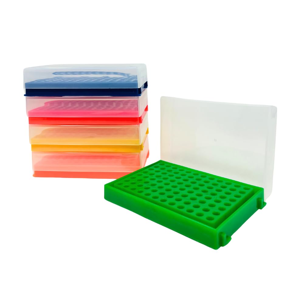 Extragene™ 96 Well PCR Tube Rack with Lid (0.2ml) Pk x 5 ea