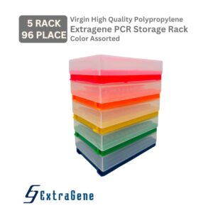 Extragene™ 96 Well PCR Tube Rack with Lid (0.2ml) Pk x 5 ea