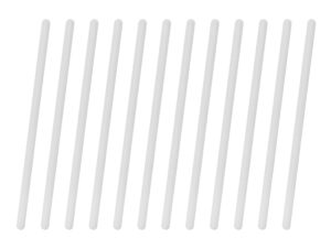 eisco 12pk polypropylene stirring rods, 7.9" - rounded ends, 7mm diameter - excellent for laboratory or home use - chemical & heat resistant plastic