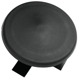 deltech manufacturing 3-1/2" round light pole top cap- black plastic