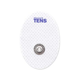 TENS Electrodes, Premium Quality Small Replacement Pads for TENS Units, 10 Pairs of Snap TENS Unit Electrodes (20 TENS Unit Pads), 1.57 inch (4cm) x 1.18 inch (3cm), Discount TENS Brand