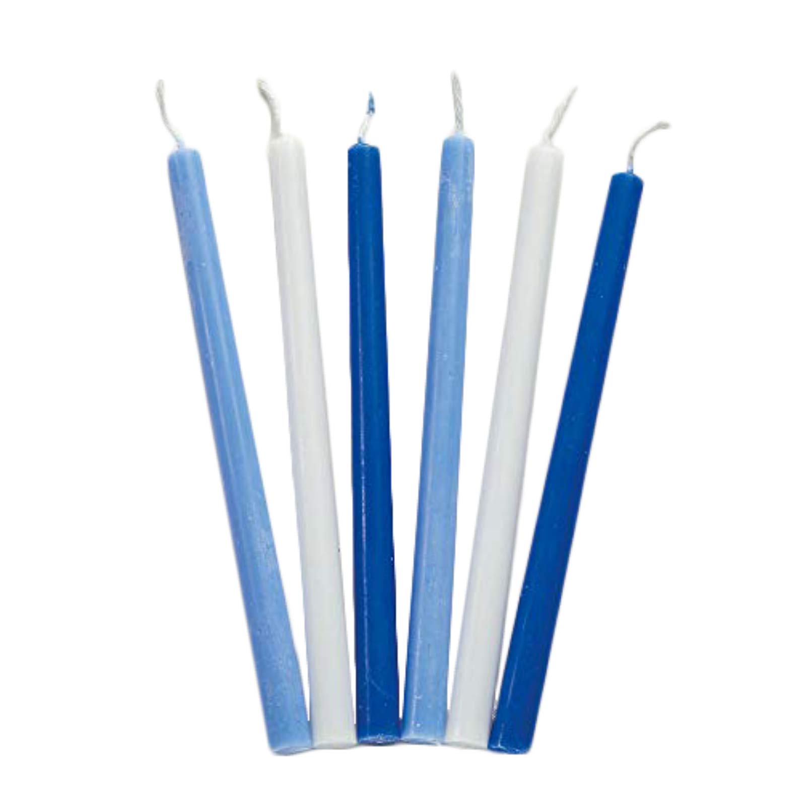 Rite Lite Deluxe Chanukah Candles - Assorted Blue, Light Blue & White 45 Hanukkah Menorah Candles