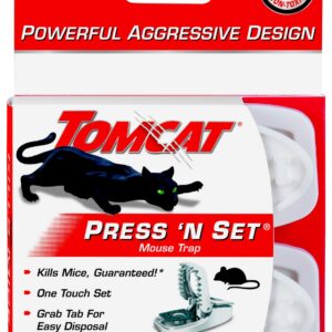 Tomcat Press 'N Set Mouse Trap, 2 Traps/Pack (7-Pack)